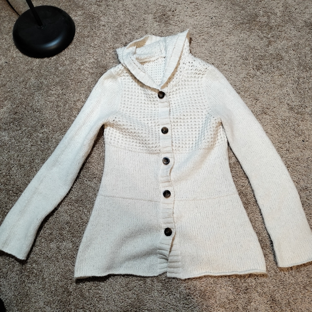 Massimo supply hooded cardigan size S. Button to wear open or close. No …